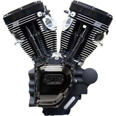 S&S Cycle #310-0837A - T143 Long Block Engine - Black Edition - Touring