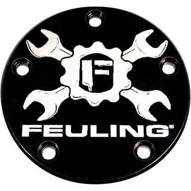 Feuling Parts #9124 - Point Cover - 5 Hole - Black - Twin Cam