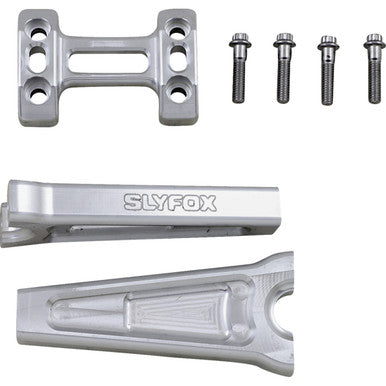 Slyfox #TM-SLY3 - Handlebar Riser Kit - Straight - 1" Clamping - 6" Rise - Raw