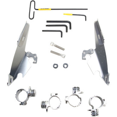 Memphis Shades #MEK2009 - Batwing - Mounting Kit - Polished - XL48