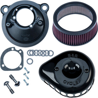 S&S Cycle #170-0440C - Mini Teardrop Stealth Air Cleaner Kit - Gloss Black