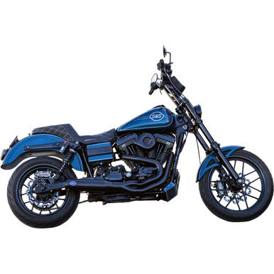 S&S Cycle #550-1098 - 2-into-1 Qualifier Exhaust System - Guardian Black
