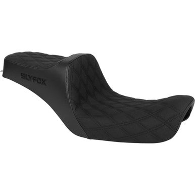 Slyfox #4703C-SlyFox - High Noon Seat - Double Diamond - Black Logo - Black Stitch - FXD '96-'03