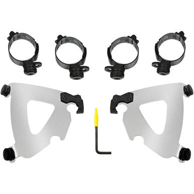 Memphis Shades #MEK2043 - Road Warrior Mounting Kit - Polished - FLSB/FXLRS