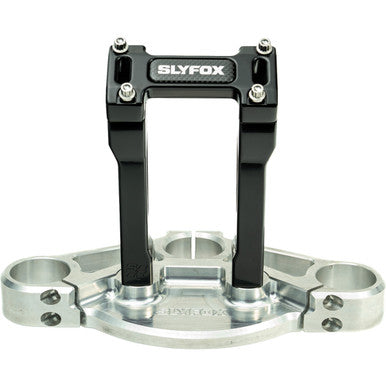 Slyfox #SF-1003-06-B - Handlebar Riser Kit - Straight - 1-1/8" Clamping - 6" Rise - Black