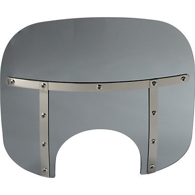 Memphis Shades #MEM35112 - Fats Windshield - 13" - Headlight - Black Smoke