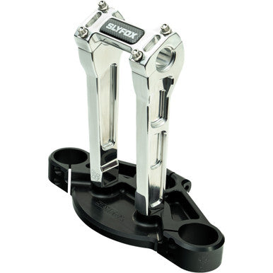 Slyfox #SF-1001-08-R - Handlebar Riser Kit - Straight - 1" Clamping - 8" Rise - Raw