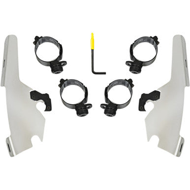 Memphis Shades #MEK2044 - Batwing - Mounting Kit - Polished - FLSB