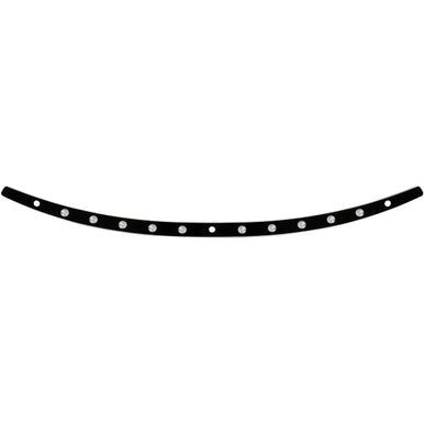 Memphis Shades #MEB0972 - Windshield Trim - Black - Dish - FLH