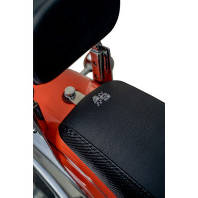 Slyfox #SlyFox4681B - Drifter Seat - Gray Logo - Black Vinyl - Smooth - FXR '82-'00