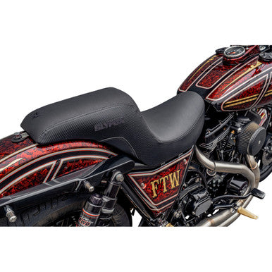 Slyfox #SlyFox4681A - Drifter Seat - Black Logo - Black Vinyl - Smooth - FXR '82-'00