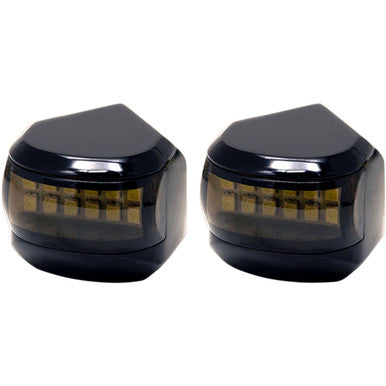 Alloy ART #MRL-4B - LED Driving/Turn Signal Light - Black - Smoke Lens
