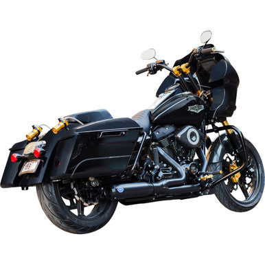 S&S Cycle #550-1109 - 2-into-1 Qualifier Exhaust System - Race Only - Guardian Black