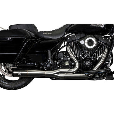 S&S Cycle #550-1000 - 2-into-1 Diamondback Exhaust System - Stainless Steel - Race Only