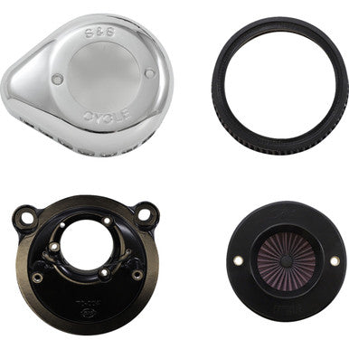 S&S Cycle #170-0725A - Air Stinger Stealth Air Cleaner Kit - Chrome