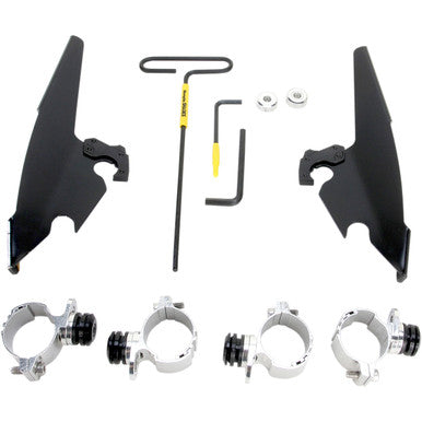 Memphis Shades #MEB2008 - Batwing - Mounting Kit - Black - XL12C