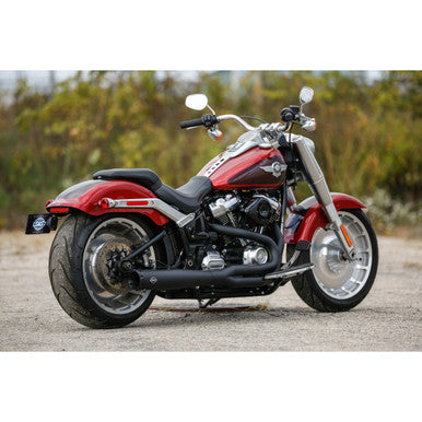 S&S Cycle #550-0857 - 2:1 Exhaust for M8 Softail - Black