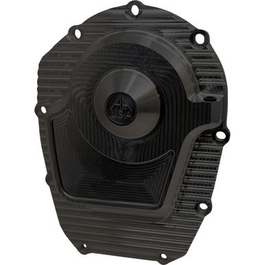 Alloy ART #M8CCC-2 - Comp Cam Cover - Black - Finned - M8