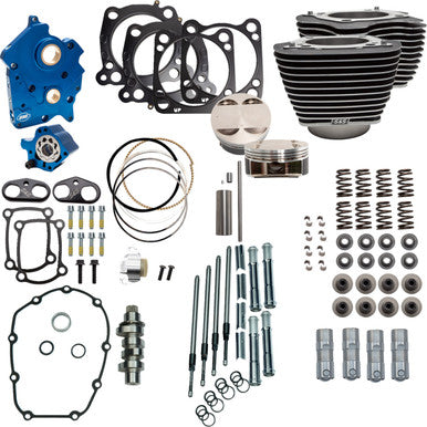 S&S Cycle #310-1050C - Power Pack - 4.375" Stroke - Water Cooled - Black w/Highlights - M8