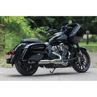 S&S Cycle #550-1083 - 2-into-1 Qualifier Exhaust System - 50-State - Brushed - Stainless Steel