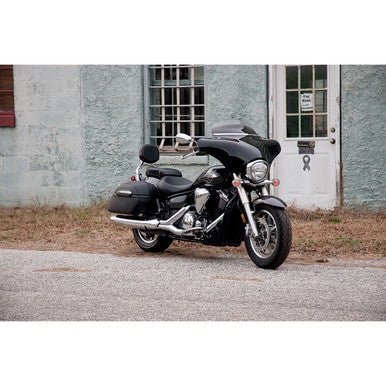 Memphis Shades #MEM0918 - Fairing Windshield Trim - Stainless Steel - Polished - Slim