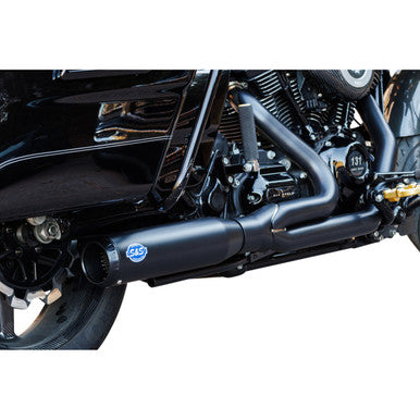 S&S Cycle #550-1110 - 2-into-1 Qualifier Exhaust System - 50-State - Black
