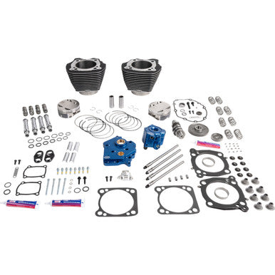 S&S Cycle #310-1403 - 132" Power Package - HPT496 - Gear Drive - Water Cooled - Black with Highlights - 114"/117" M8