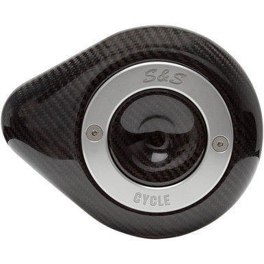S&S Cycle #170-0501 - Air Cleaner Cover - Mini Teardrop - Carbon Fiber