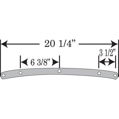 Memphis Shades #MEP6420 - Road King Replacement Plastic - 21" - Clear