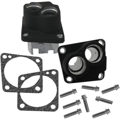 S&S Cycle #33-5324 - Tappet Guide Kit - Cast - Wrinkle Black - V-Series | Super Stock® Crankcases