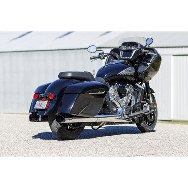 S&S Cycle #550-1076 - 4" Broadhead Slip-On Mufflers - Slash Cut - Chrome