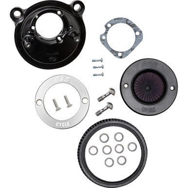 S&S Cycle #170-0724A - Air Stinger Stealth Air Cleaner Kit - Black Chrome Ring