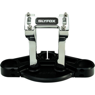 Slyfox #SF-1002-06-R - Handlebar Riser Kit - Pullback - 1" Clamping - 6" Rise - Raw
