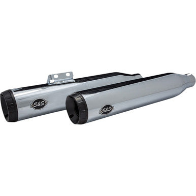 S&S Cycle #550-0755B - Grand National Slip-On Mufflers - 50-State - Chrome - M8 Softail