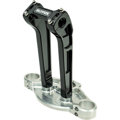 Slyfox #SF-1004-10-B - Handlebar Riser Kit - Pullback - 1-1/8" Clamping - 10" Rise - Black