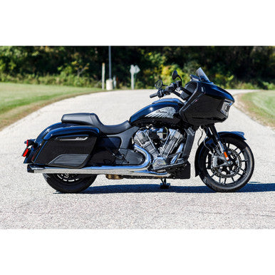 S&S Cycle #550-1076 - 4" Broadhead Slip-On Mufflers - Slash Cut - Chrome