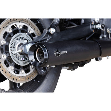 S&S Cycle #4111-266 - 2-into-1 Grand National Exhaust System - Black - 50-State
