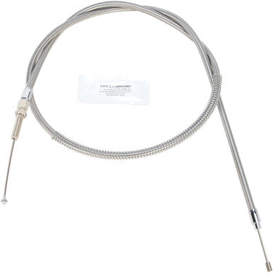 Barnett #102301001406 - High-Efficiency Stainless Steel Clutch Cable for Harley-Davidson - +6" - '68-'85