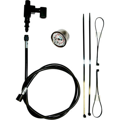 Feuling Parts #9019 - Remote Oil Pressure Gauge/Line Kit - Black - HD