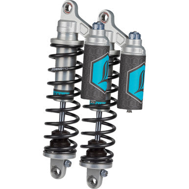 Legend Suspension #1310-1944 - REVO ARC Piggyback Shocks - 14" - Standard - Clear - '04-'22 Sportster