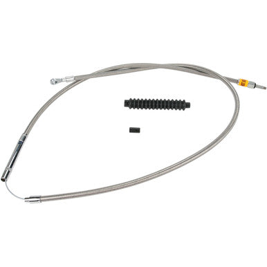 Barnett #102301002006 - High-Efficiency Stainless Steel Clutch Cable for Harley-Davidson - +6" - '86-'11 Sportster