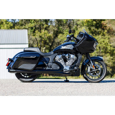 S&S Cycle #550-1075 - 4" Broadhead Slip-On Mufflers - Slash Cut - Black