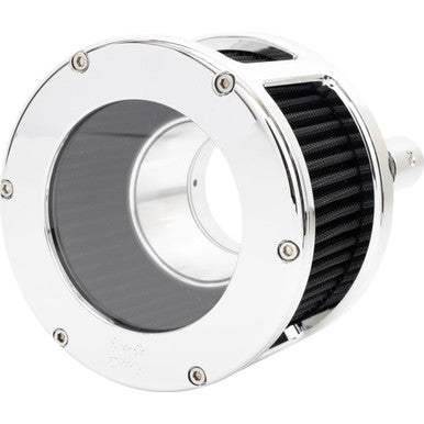 Feuling Parts #5528 - BA Race Series Air Cleaner Kit - Chrome - Black Filter