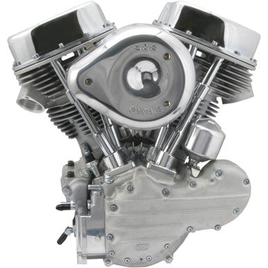 S&S Cycle #106-0821 - P-93 Complete Engine - Natural/Silver - Custom Chassis