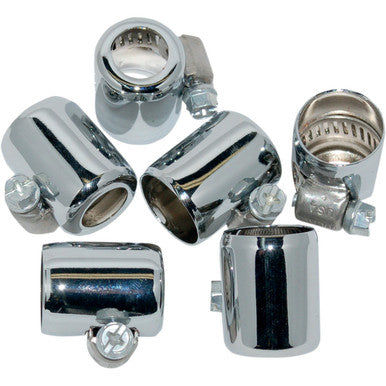 Namz #NHC-CH206 - Oil Line Hose Clamps - Chrome - 3/8" - 6-Pack