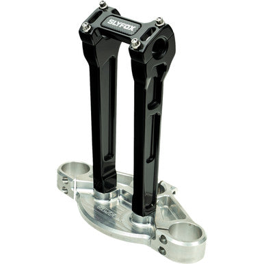 Slyfox #SF-1001-10-B - Handlebar Riser Kit - Straight - 1" Clamping - 10" Rise - Black