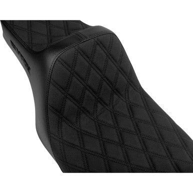 Slyfox #4702C-SlyFox - High Noon Seat - Double Diamond - Black Logo - Black Stitch - FLH/FLT '97-'07
