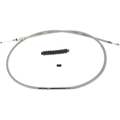 Barnett #102301001006 - High-Efficiency Stainless Steel Clutch Cable for Harley-Davidson - +6" - '87-'99