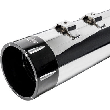 S&S Cycle #550-0668 - 4-1/2" MK45 Performance Mufflers - Black Tracer