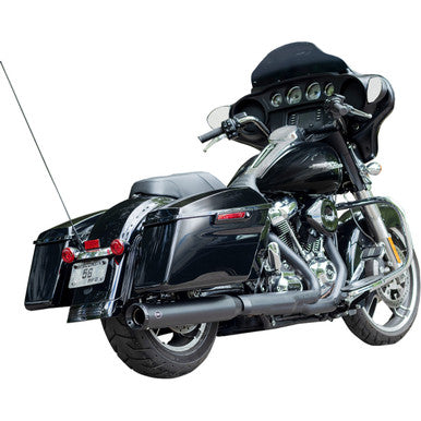 S&S Cycle #550-1139 - 2-into-1 Swindler Exhaust Conversion Kit - 4" - Black - M8 Touring